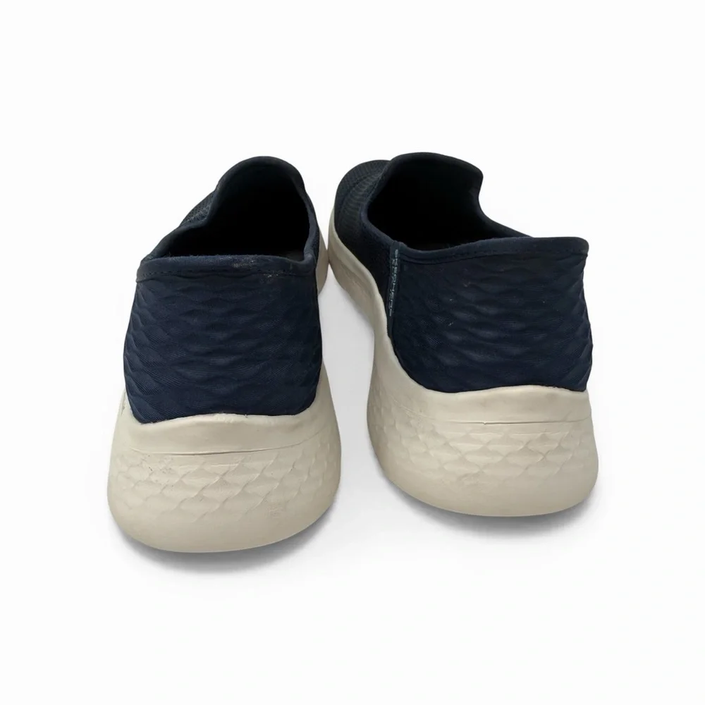 Skechers Slip-Ins Go Walk Slip On Sneakers Womens 11 Wide Navy Memory Foam